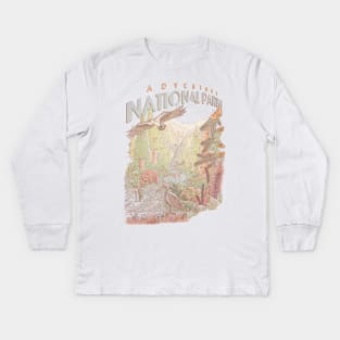 Adventure National Parks Kids Long Sleeve T-Shirt